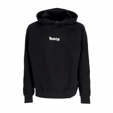 felpa leggera cappuccio uomo logo hoodie BLACK/ST WHITE