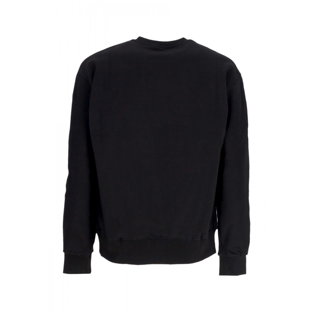 felpa leggera girocollo uomo logo crewneck BLACK/ST WHITE