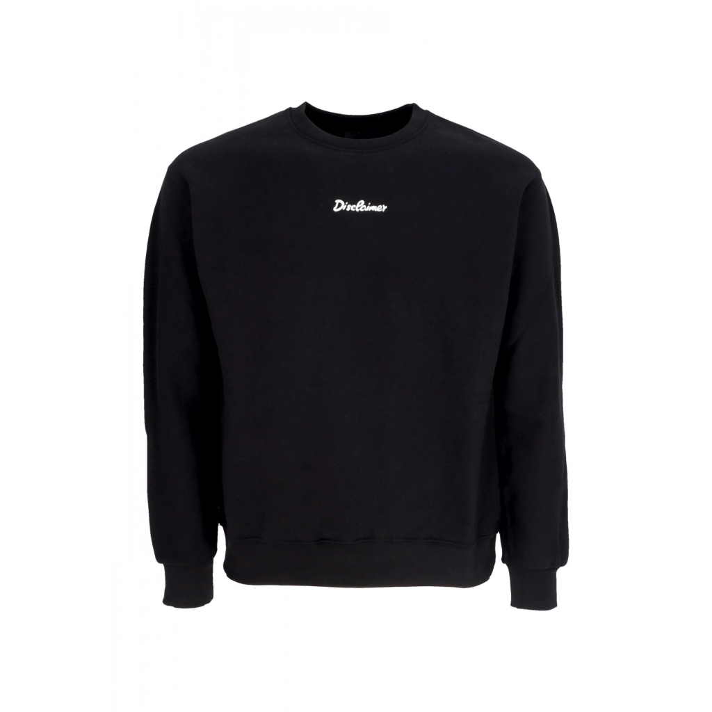 felpa leggera girocollo donna w logo crewneck BLACK/ST WHITE