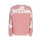 felpa leggera girocollo donna w logo crewneck PINK/ST WHITE