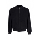 felpa leggera collo alto uomo flower tape jacket BLACK