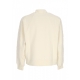 felpa leggera collo alto uomo flower tape jacket CREAM