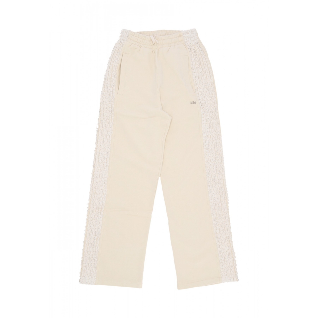 pantalone tuta leggero uomo flower tape pants CREAM