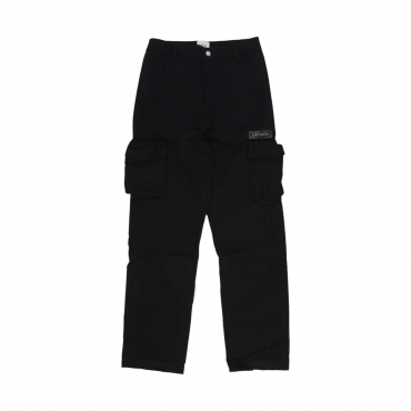 pantalone lungo uomo 3d pocket nylon pants BLACK