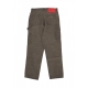 pantalone lungo uomo embroidered flames on pocket denim MILITARY GREEN WASHED