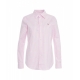 Camicia slim fit a righe rosa