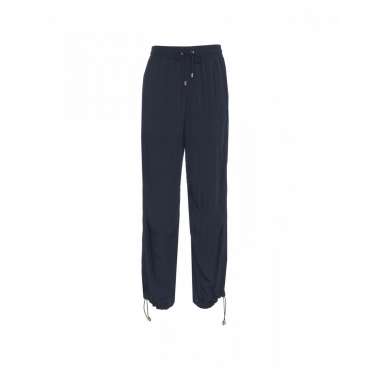 Joggers in misto viscosa blu