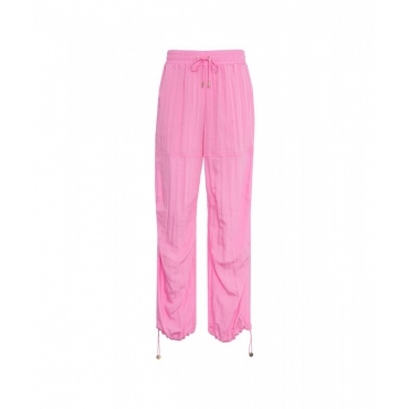 Joggers in misto viscosa rosa