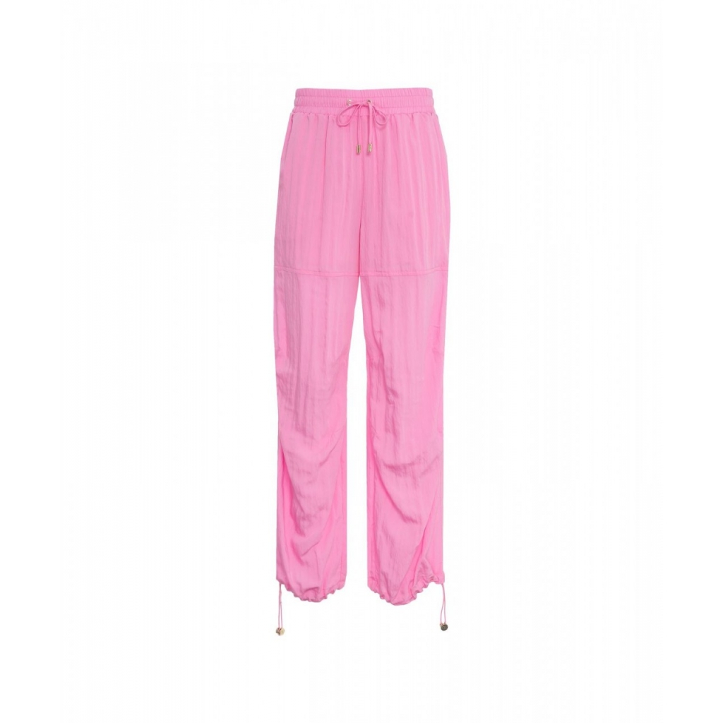 Joggers in misto viscosa rosa