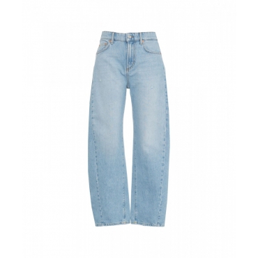 Jeans curved Cincity azzurro