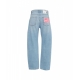 Jeans curved Cincity azzurro