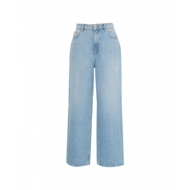 Jeans gamba ampia Sparrow azzurro