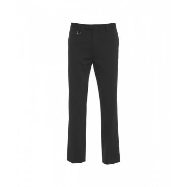 Pantaloni chino in jersey nero