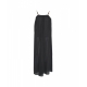 Abito maxi con dettaglio spalline nero