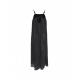 Abito maxi con dettaglio spalline nero