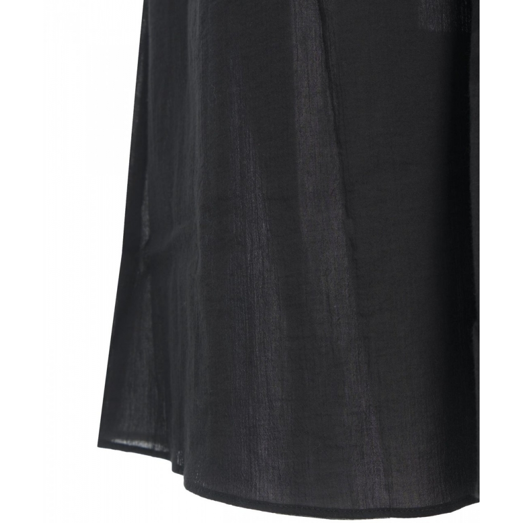 Abito maxi con dettaglio spalline nero