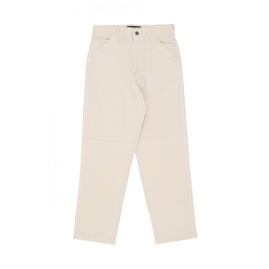 pantalone lungo uomo work pants DUSTY WHITE