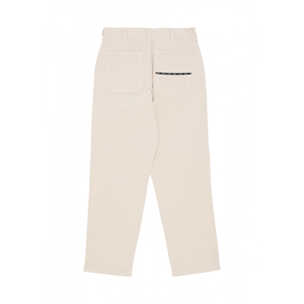 pantalone lungo uomo work pants DUSTY WHITE