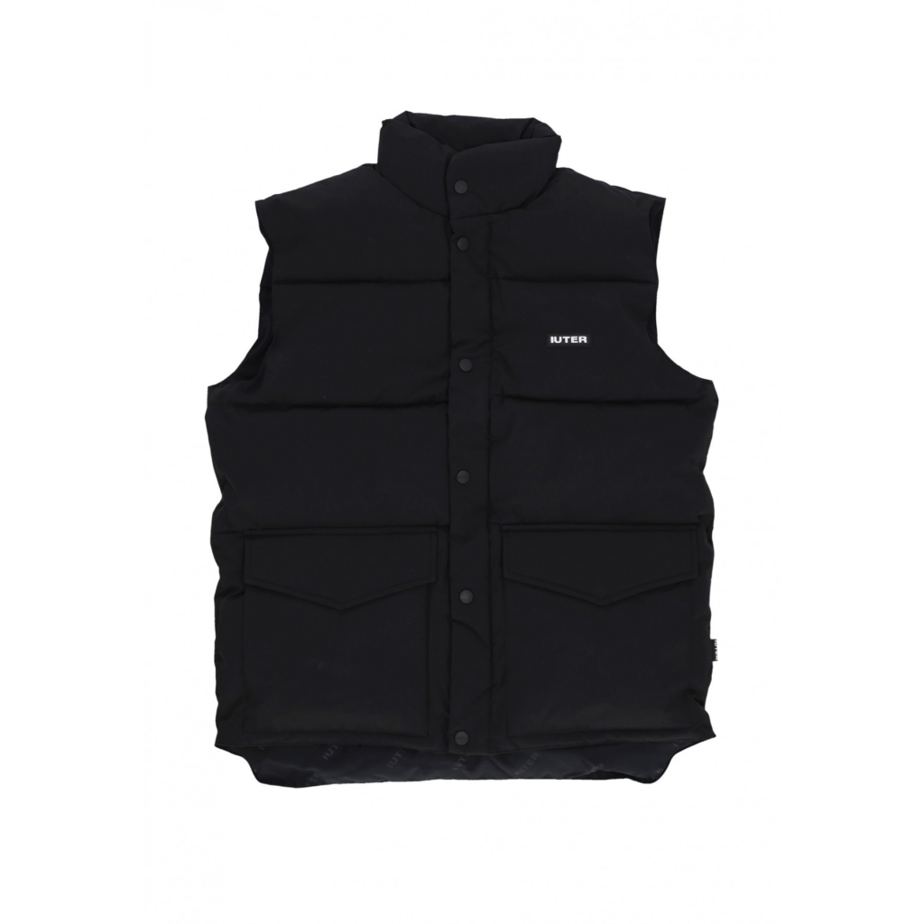 piumino smanicato uomo puff vest BLACK