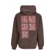 felpa cappuccio uomo mediolanum hoodie BROWN