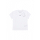 maglietta corta donna w sportswear chill knit crop tee WHITE/BLACK