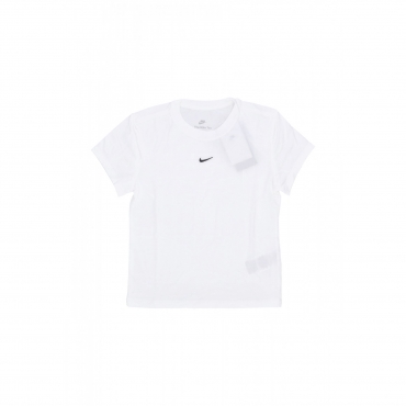 maglietta corta donna w sportswear chill knit crop tee WHITE/BLACK