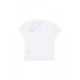 maglietta corta donna w sportswear chill knit crop tee WHITE/BLACK