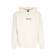 maglione uomo logo hoodie MILK/ST BORDEAUX