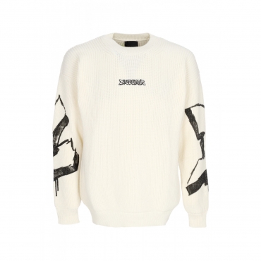 maglione uomo big logo crewneck MILK