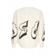 maglione uomo big logo crewneck MILK