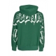 felpa leggera cappuccio uomo logo hoodie GREEN/ST WHITE