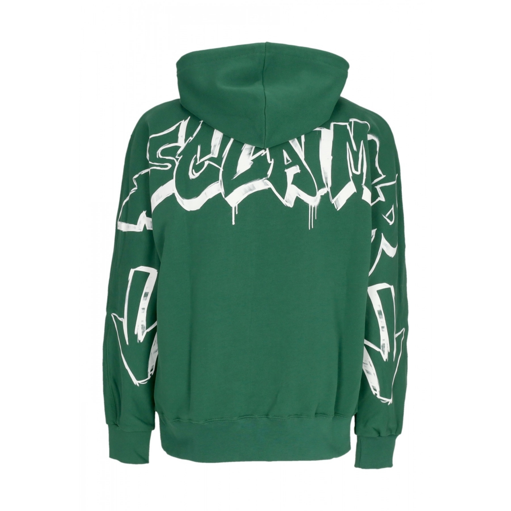 felpa leggera cappuccio uomo logo hoodie GREEN/ST WHITE