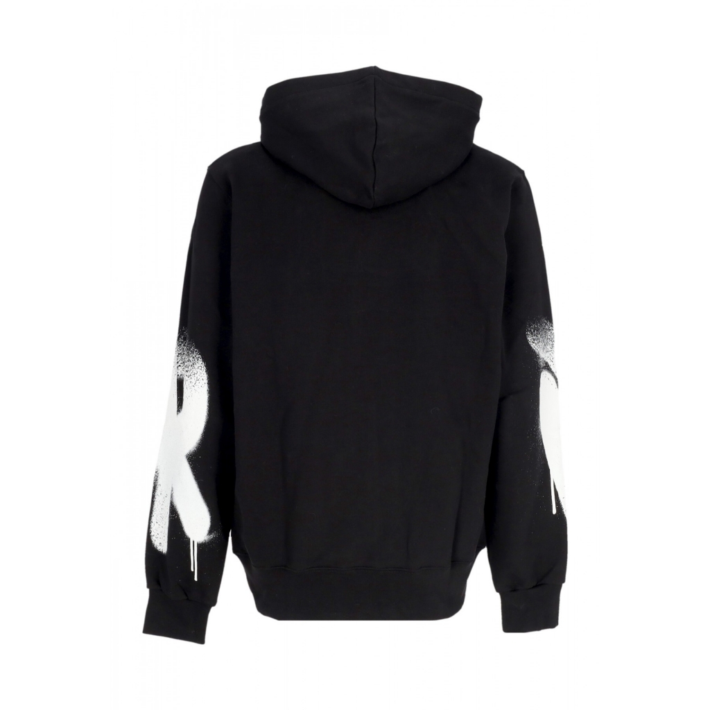 felpa leggera cappuccio uomo logo hoodie BLACK