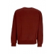 felpa leggera girocollo uomo logo crewneck BOURDEAUX/ST WHITE