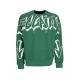 felpa leggera girocollo uomo logo crewneck GREEN/ST WHITE