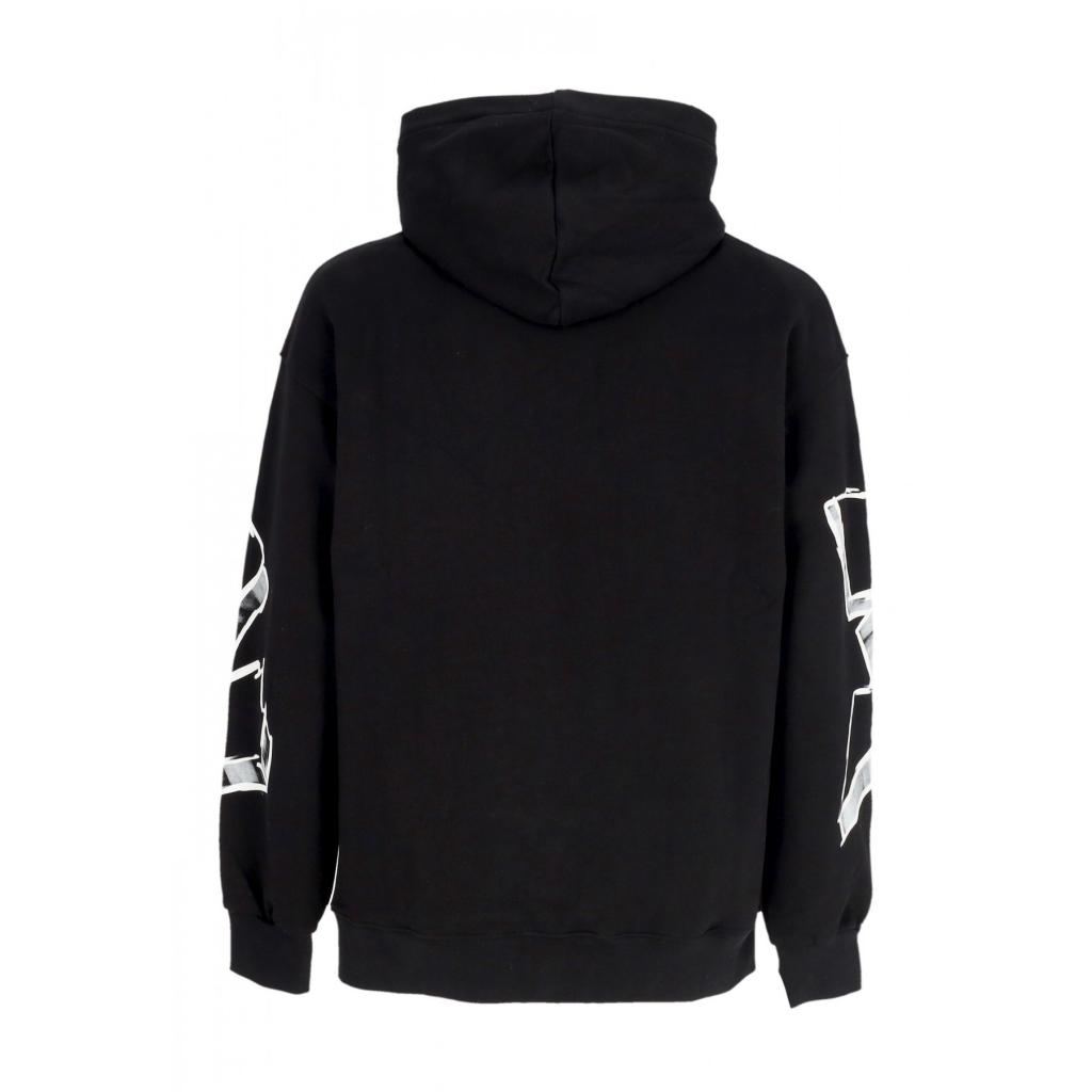 felpa leggera cappuccio uomo logo hoodie BLACK/ST WHITE