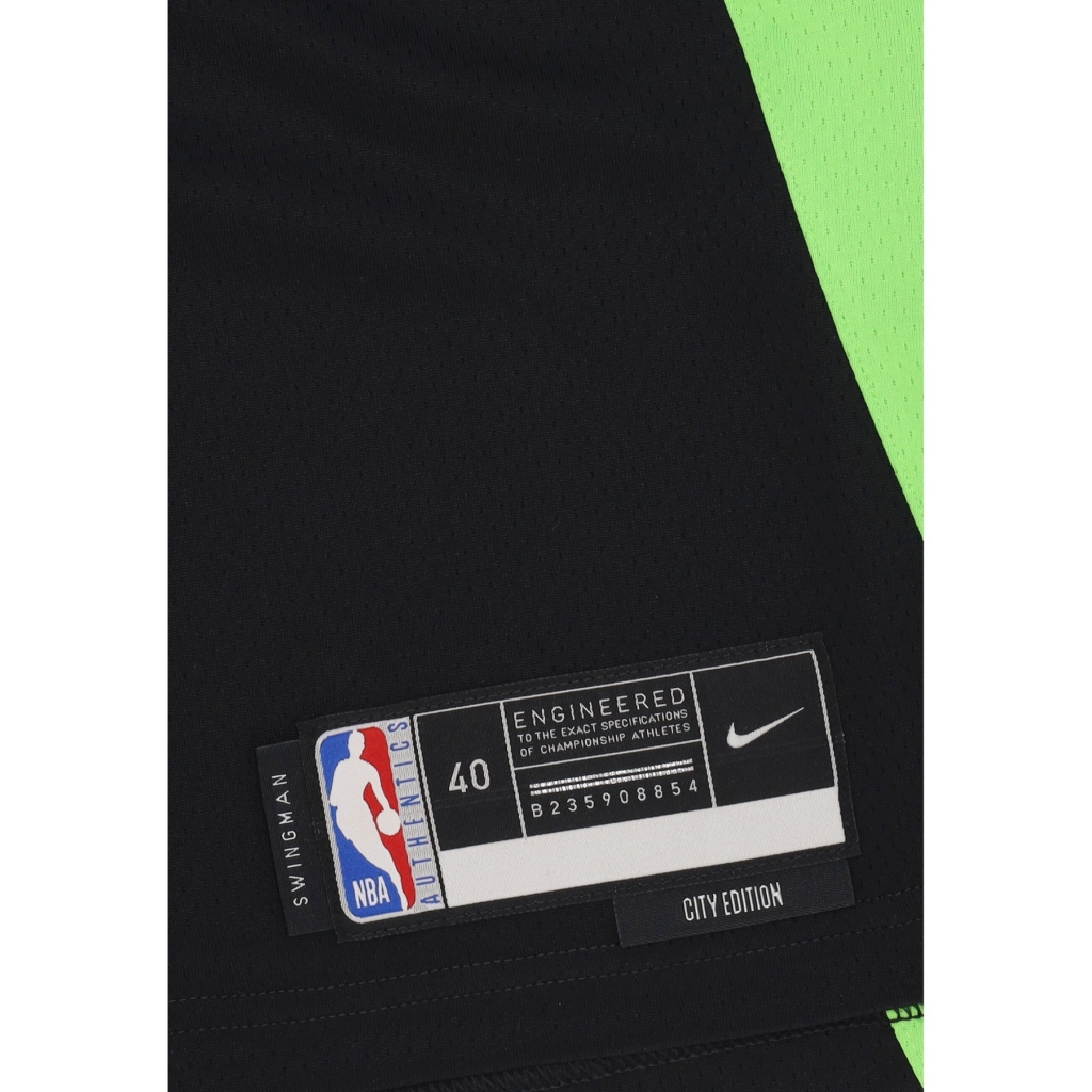 canotta basket uomo nba dri fit swingman jersey no 7 jaylen brown boscel BLACK/PRO GREEN