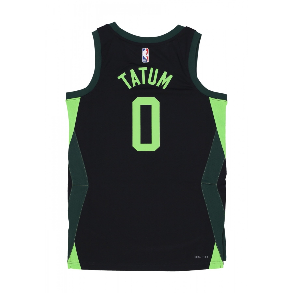 canotta basket uomo nba dri fit swingman jersey no 0 jayson tatum boscel BLACK/PRO GREEN