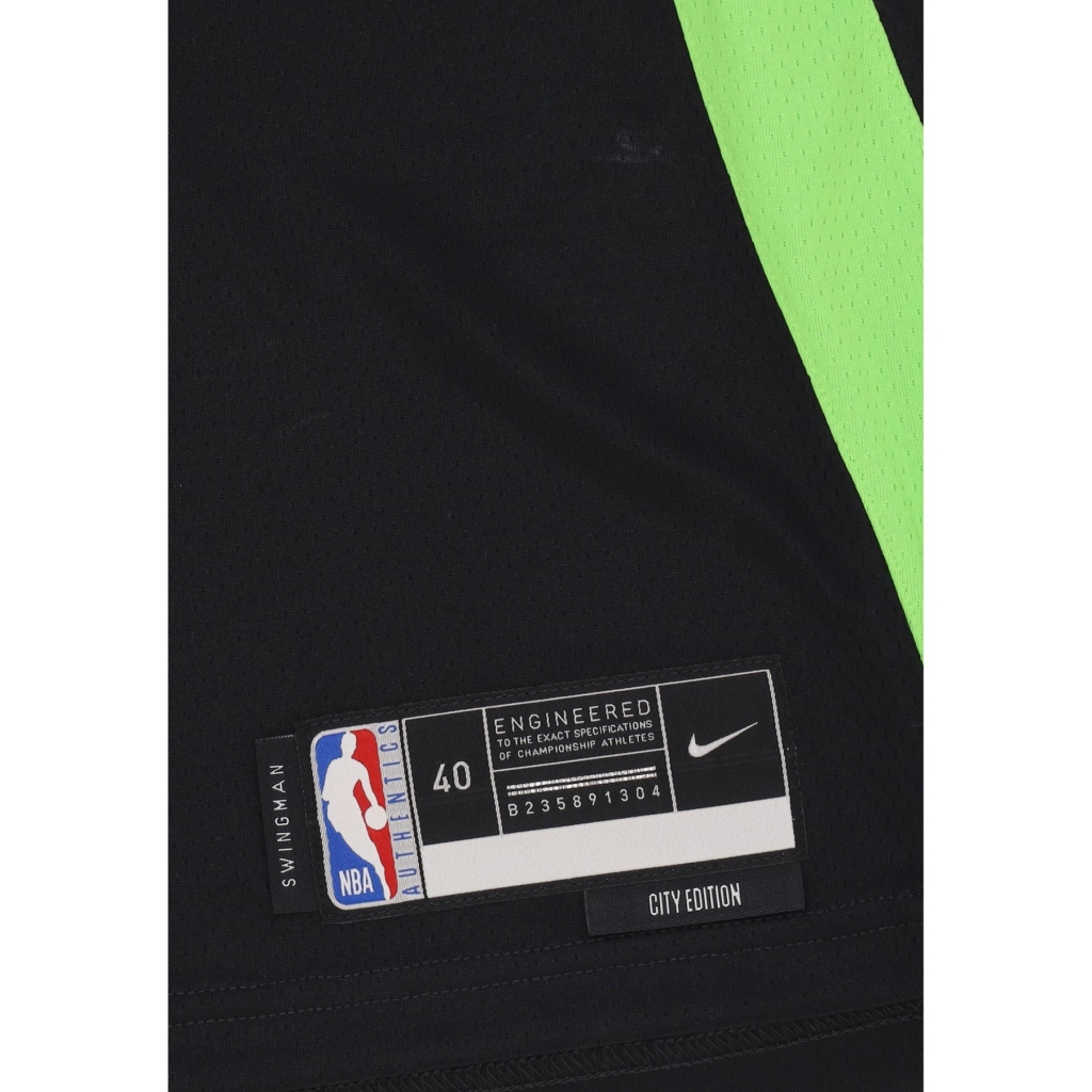 canotta basket uomo nba dri fit swingman jersey no 0 jayson tatum boscel BLACK/PRO GREEN