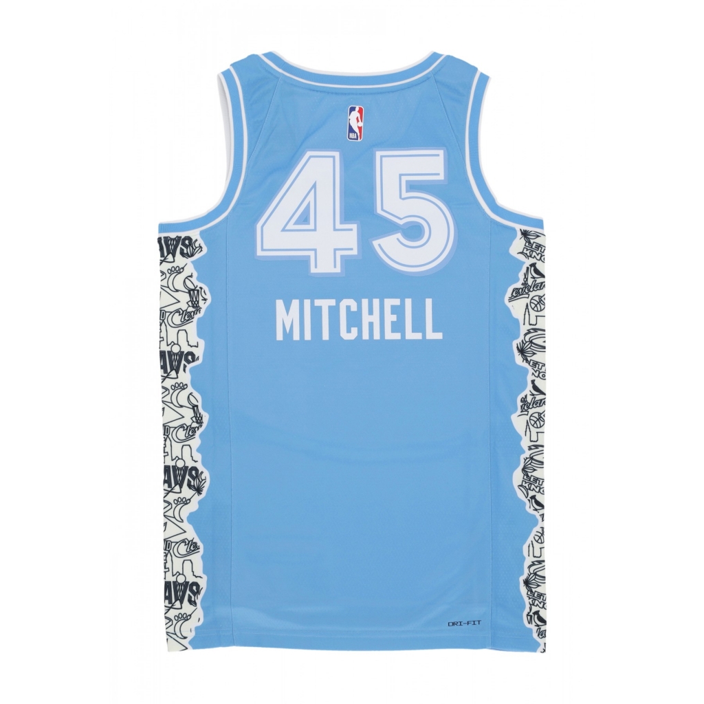 canotta basket uomo nba dri fit swingman jersey no 45 donovan mitchell clecav VALOR BLUE