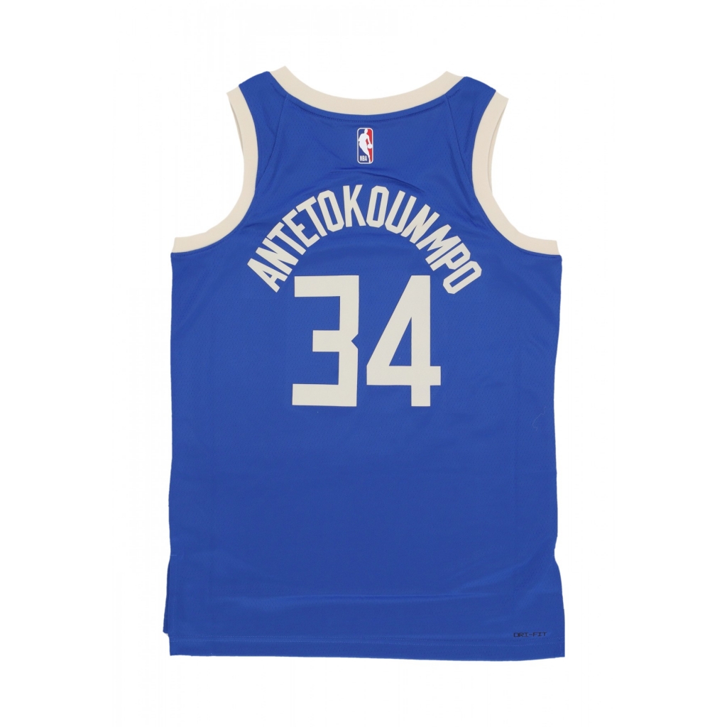 canotta basket uomo nba dri fit swingman jersey no 34 giannis antetokounmpo milbuc GAME ROYAL