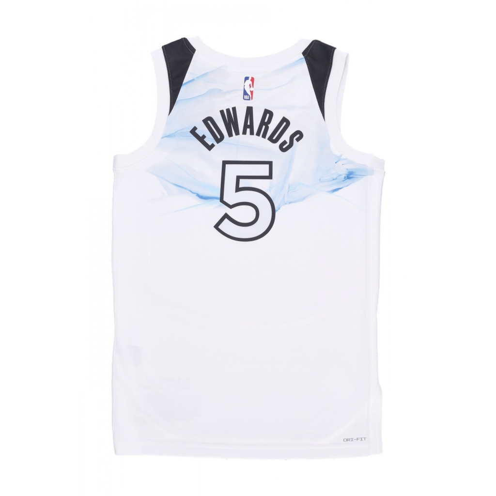 canotta basket uomo nba dri fit swingman jersey no 5 anthony edwards mintim WHITE/ORIGINAL TEAM COLORS