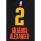 canotta basket uomo nba dri fit swingman jersey no 2 alexander gilgeous oklthu BLACK