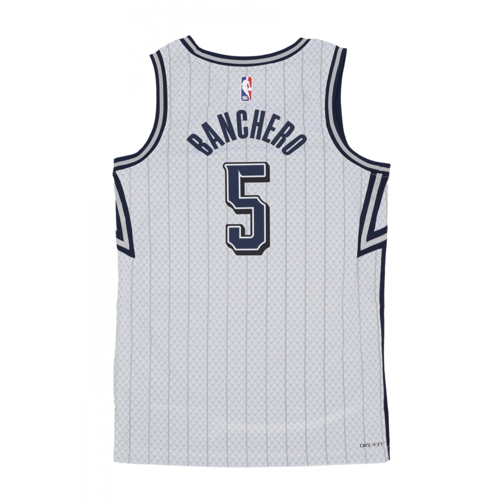 canotta basket uomo nba dri fit swingman jersey no 5 paolo banchero orlmag PURE PLATINUM