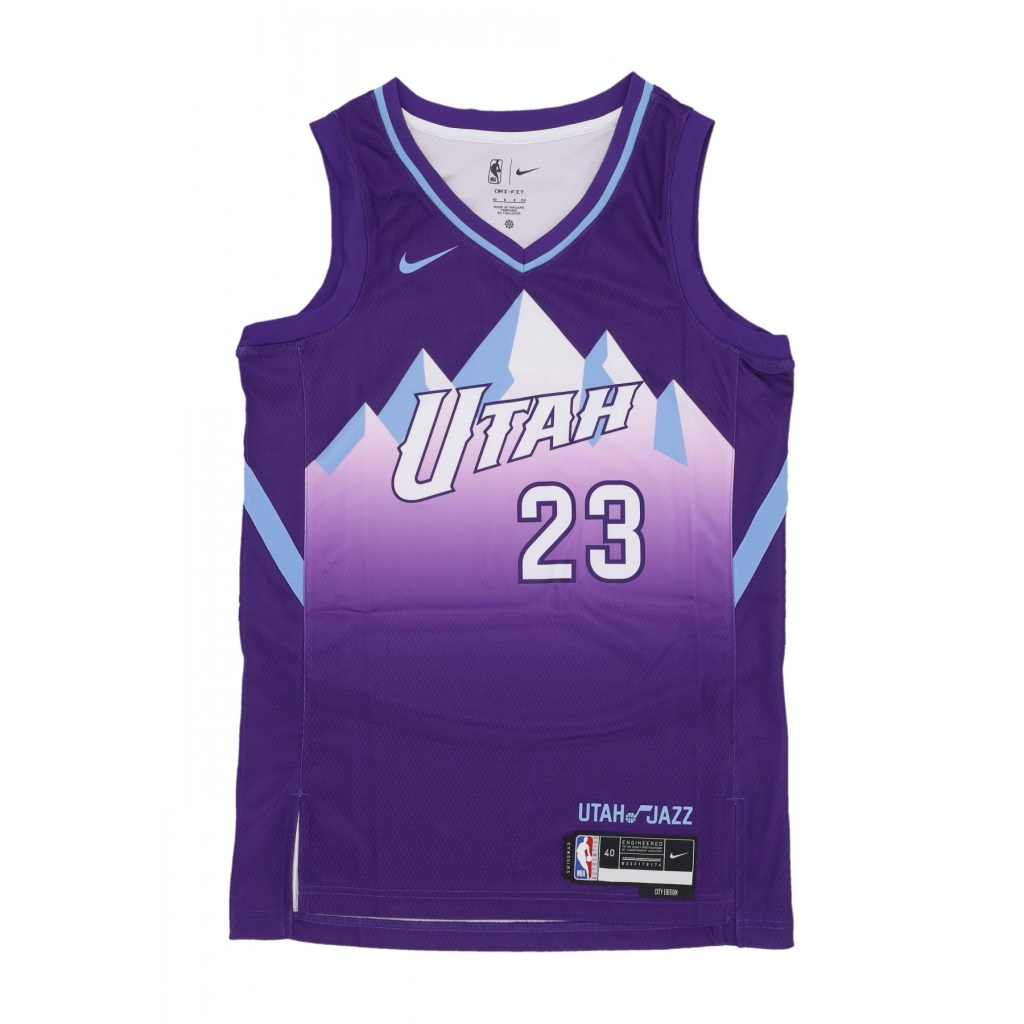 canotta basket uomo nba dri fit swingman jersey no 23 lauri markkanen utajaz FIELD PURPLE