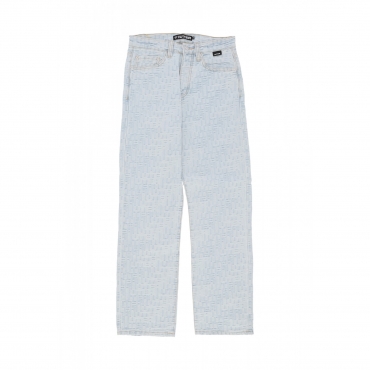 jeans uomo jacquard loose denim LIGHT BLUE