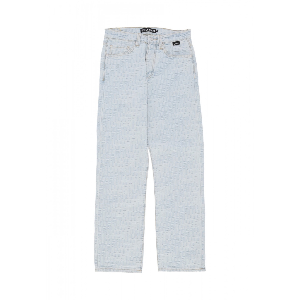 jeans uomo jacquard loose denim LIGHT BLUE