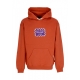 felpa cappuccio uomo future hoodie BRICK