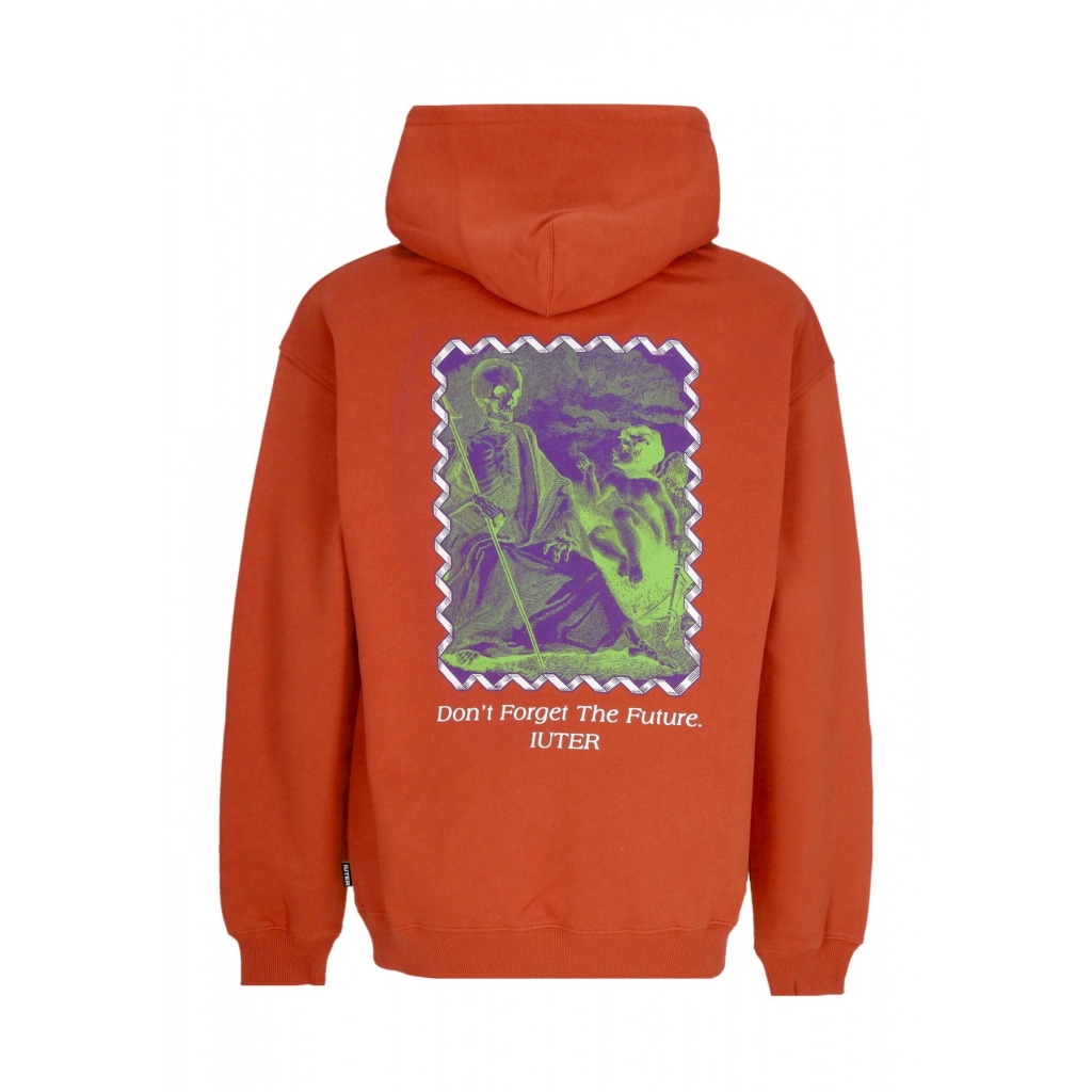 felpa cappuccio uomo future hoodie BRICK