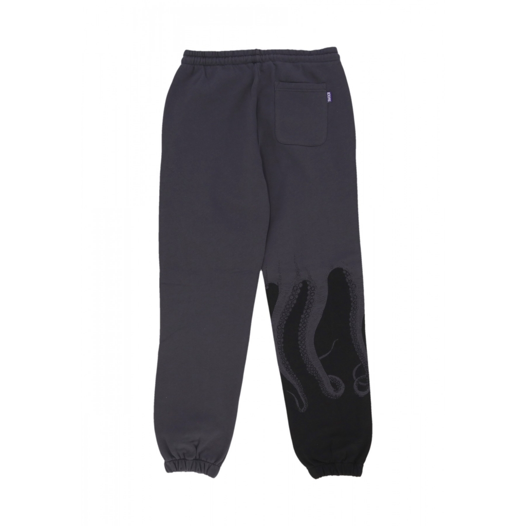 pantalone tuta felpato uomo side sweatpants ASPHALT